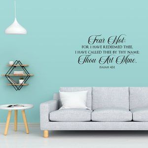 Isaiah 43:1 Wall Decal